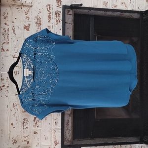 Ava & Viv blue blouse